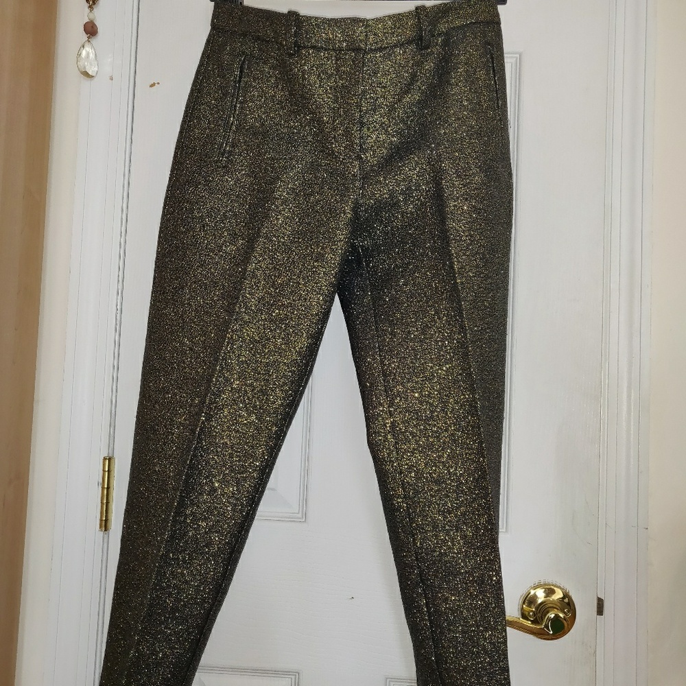 H&M Trendy Metallic Dress Pants